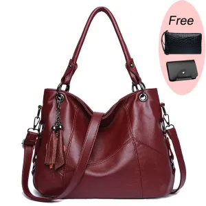 Luxury Soft Leather Handbags Designer Retro Crossbody Bags for Women