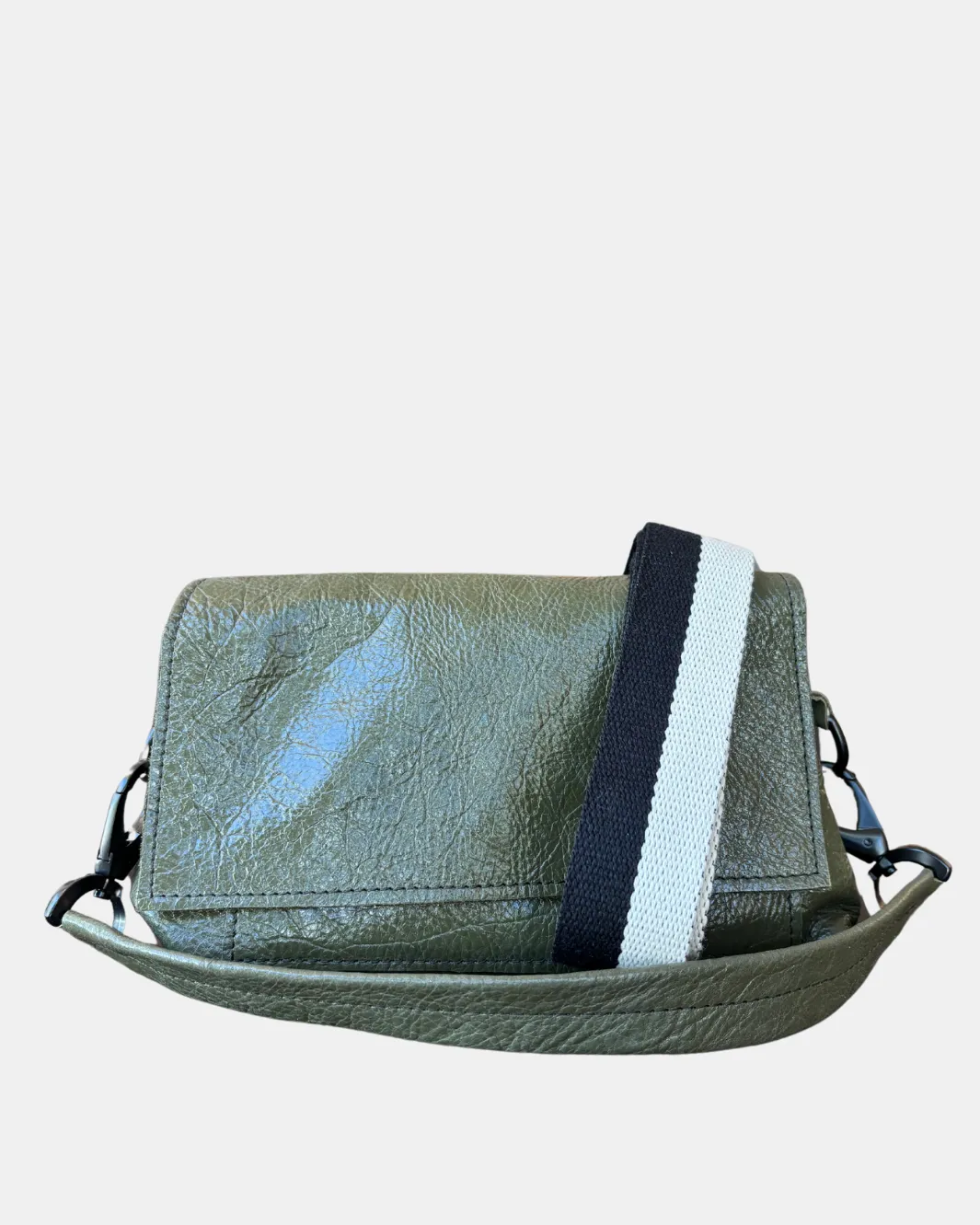 MADISON BAG IN OLIVE PATENT