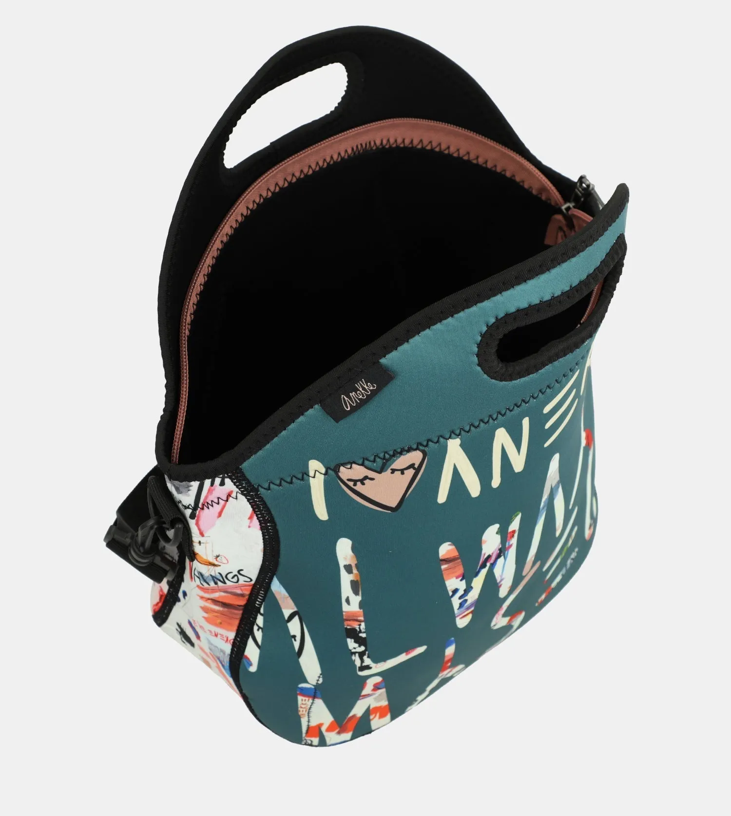 Mediterranean Food carrier bag in neoprene