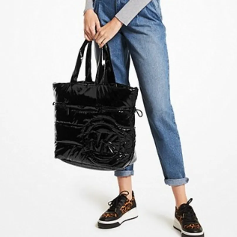 MICHAEL KORS Rae Large Quilted Patent Tote Bag