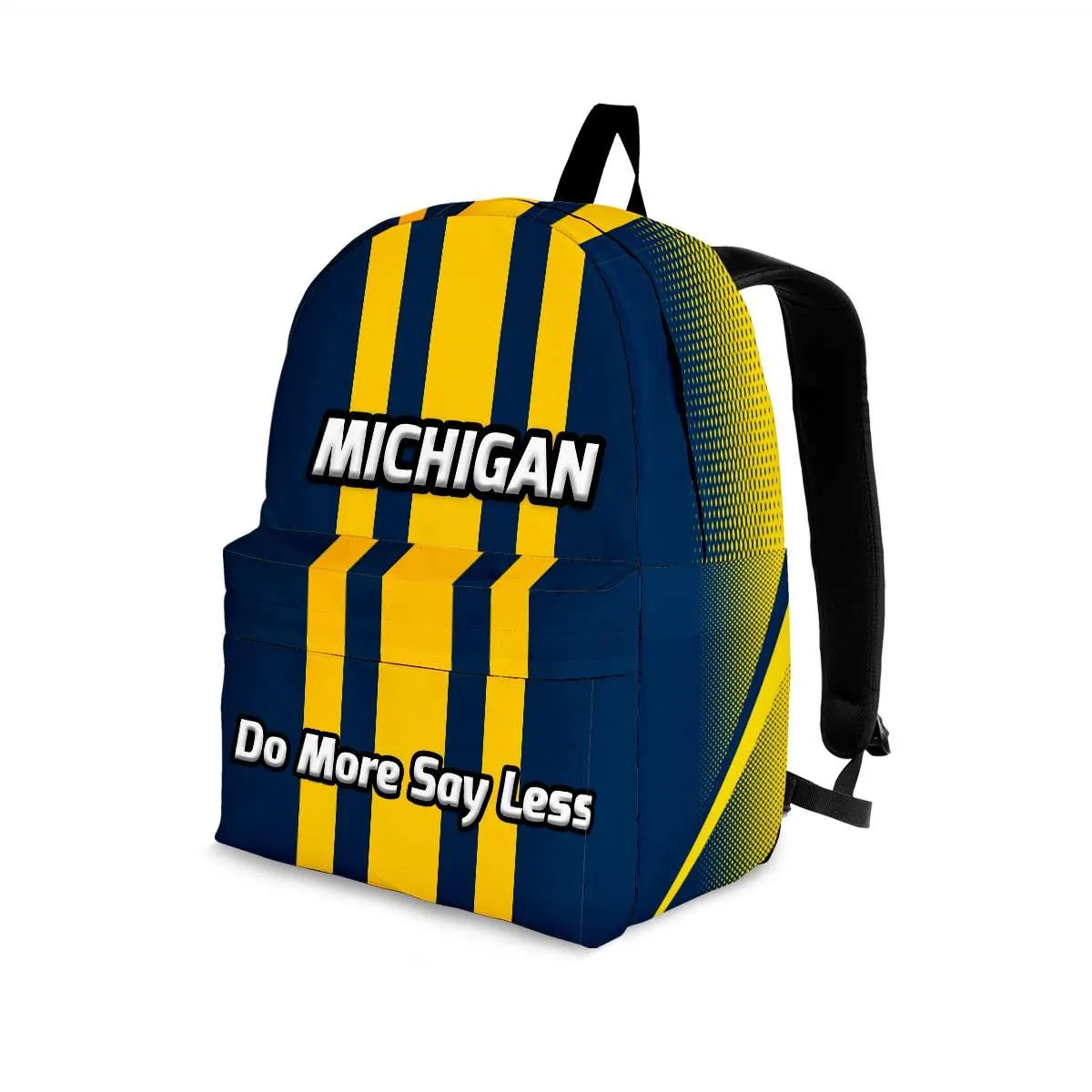 Michigan Do More Say Less Wolverines Basketball Fan Backpack
