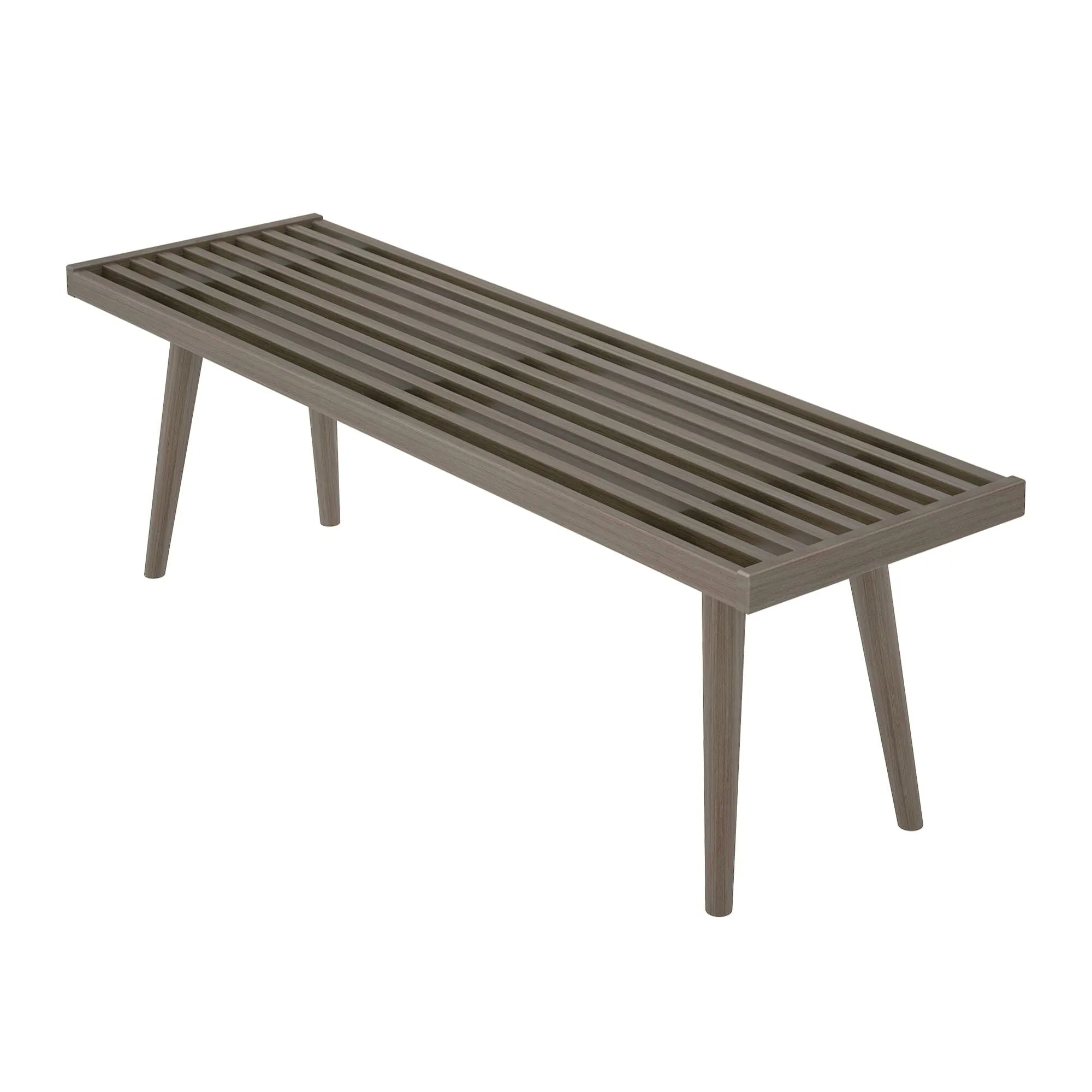 Mid-Century Modern Entryway Bench - 56"