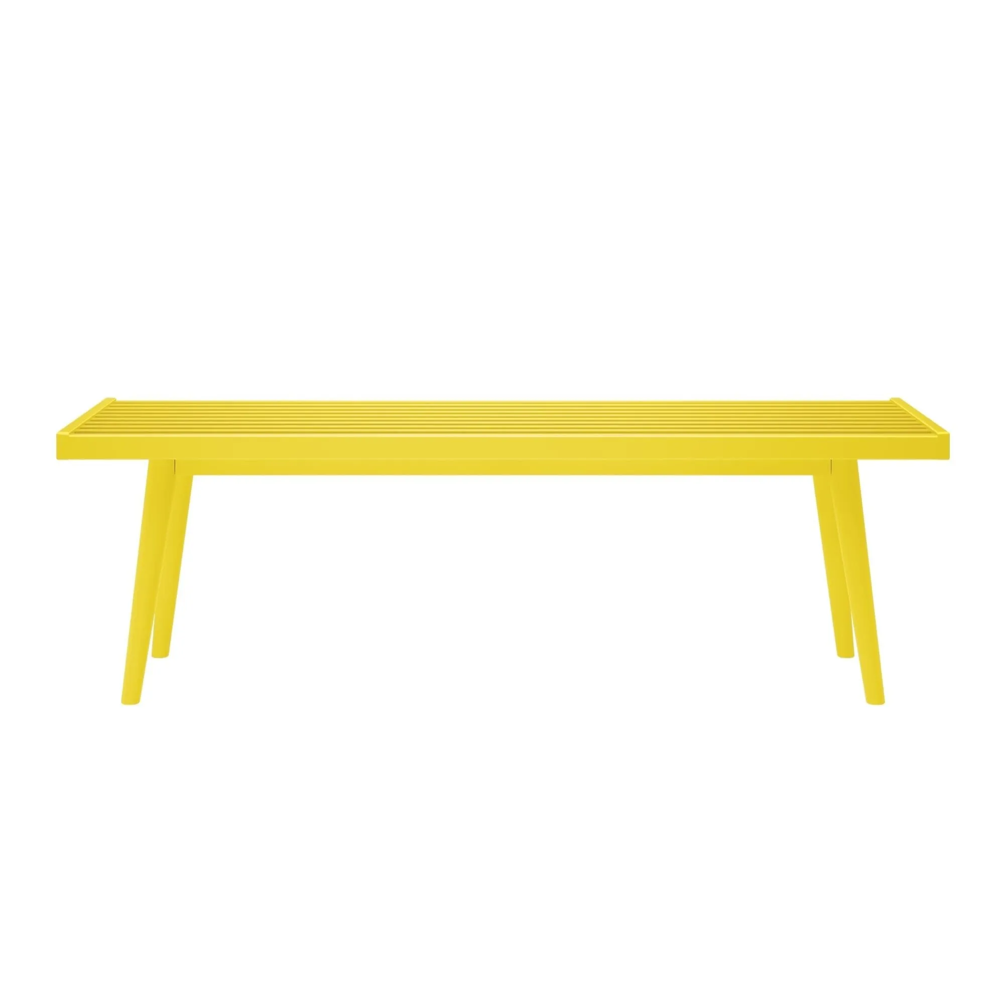 Mid-Century Modern Entryway Bench - 56"