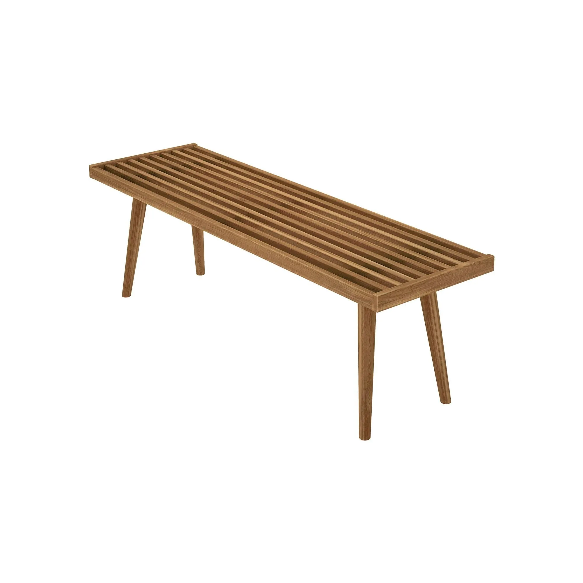 Mid-Century Modern Entryway Bench - 56"