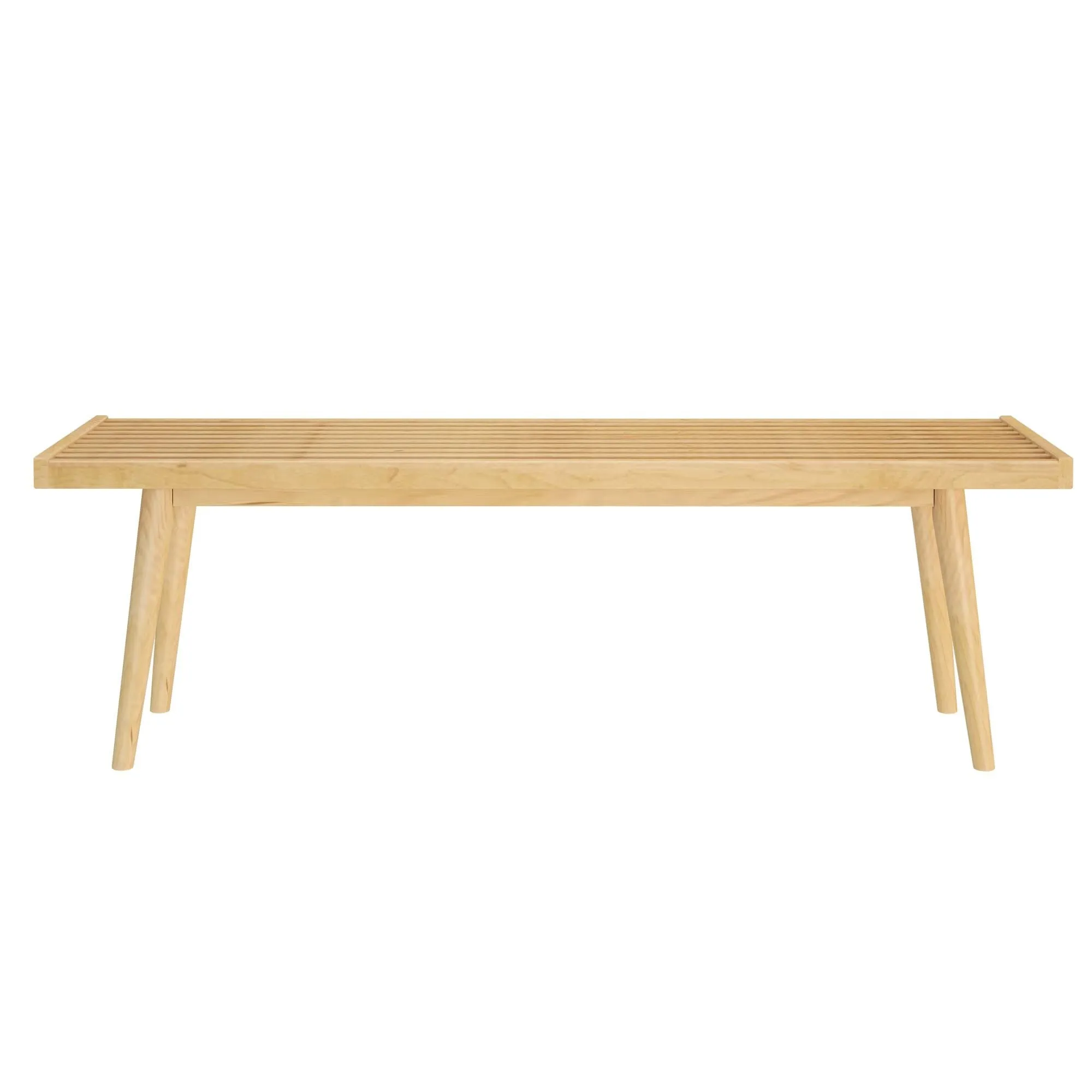 Mid-Century Modern Entryway Bench - 56"