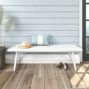 Mid-Century Modern Entryway Bench - 56"