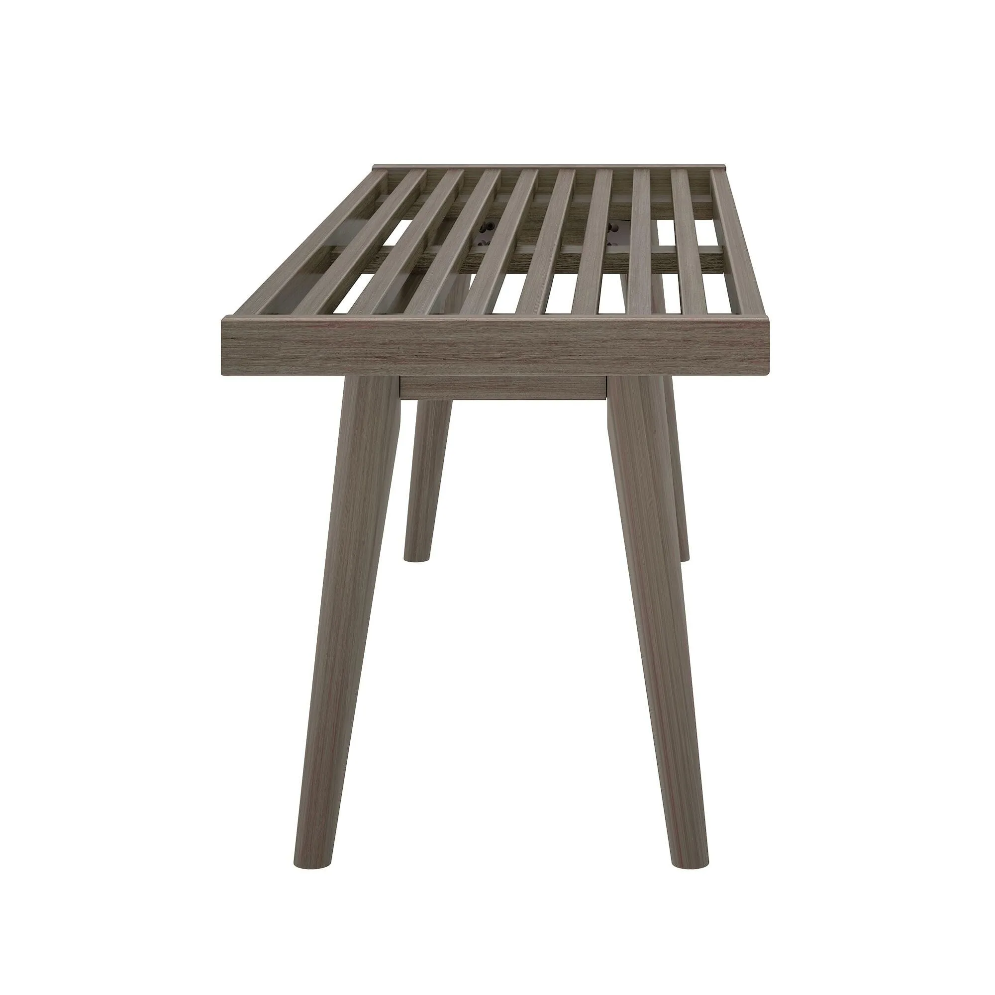 Mid-Century Modern Entryway Bench - 56"