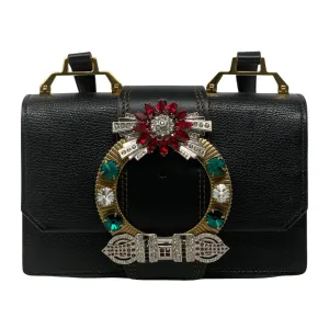 Miu Miu Black Madras Crystals Bag