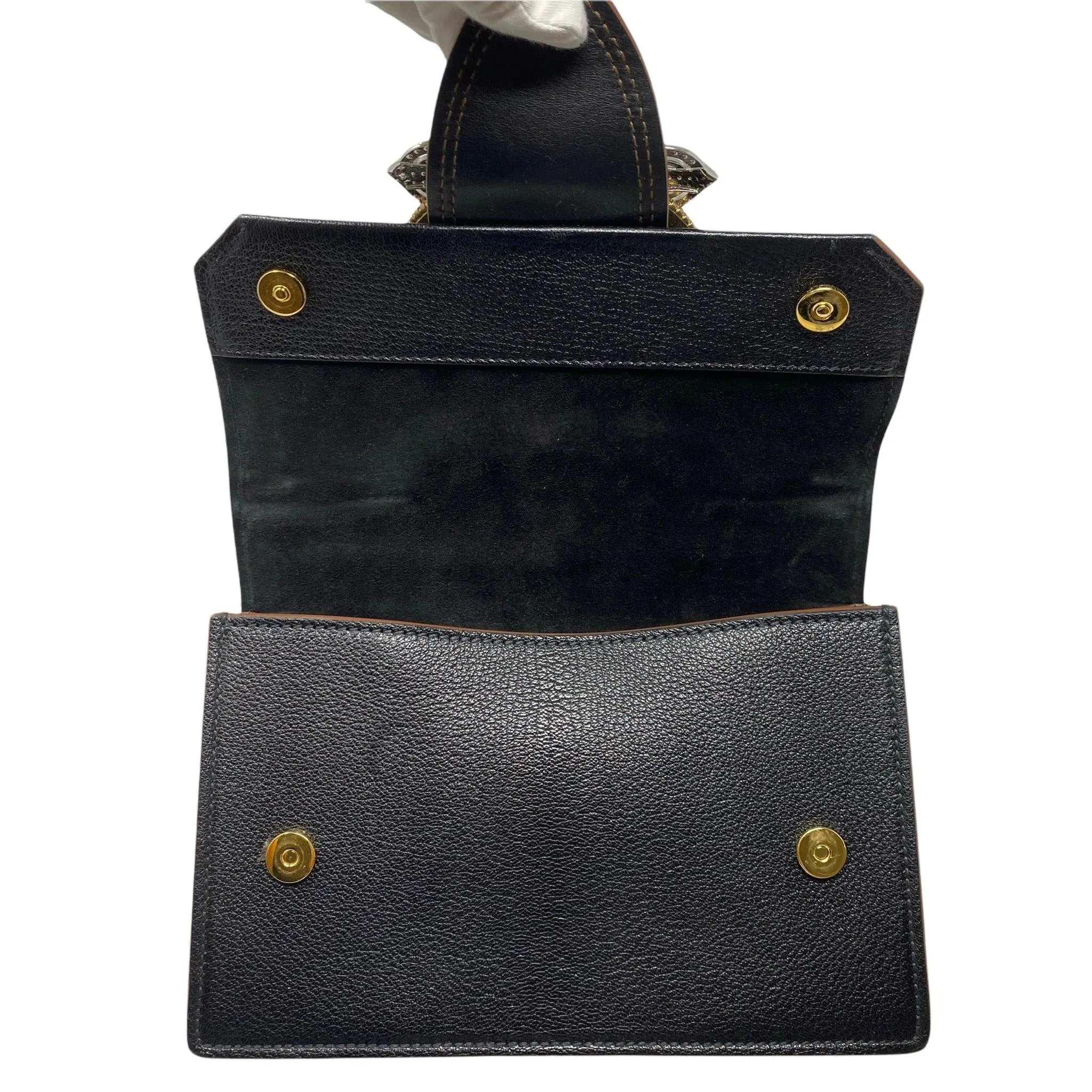 Miu Miu Black Madras Crystals Bag