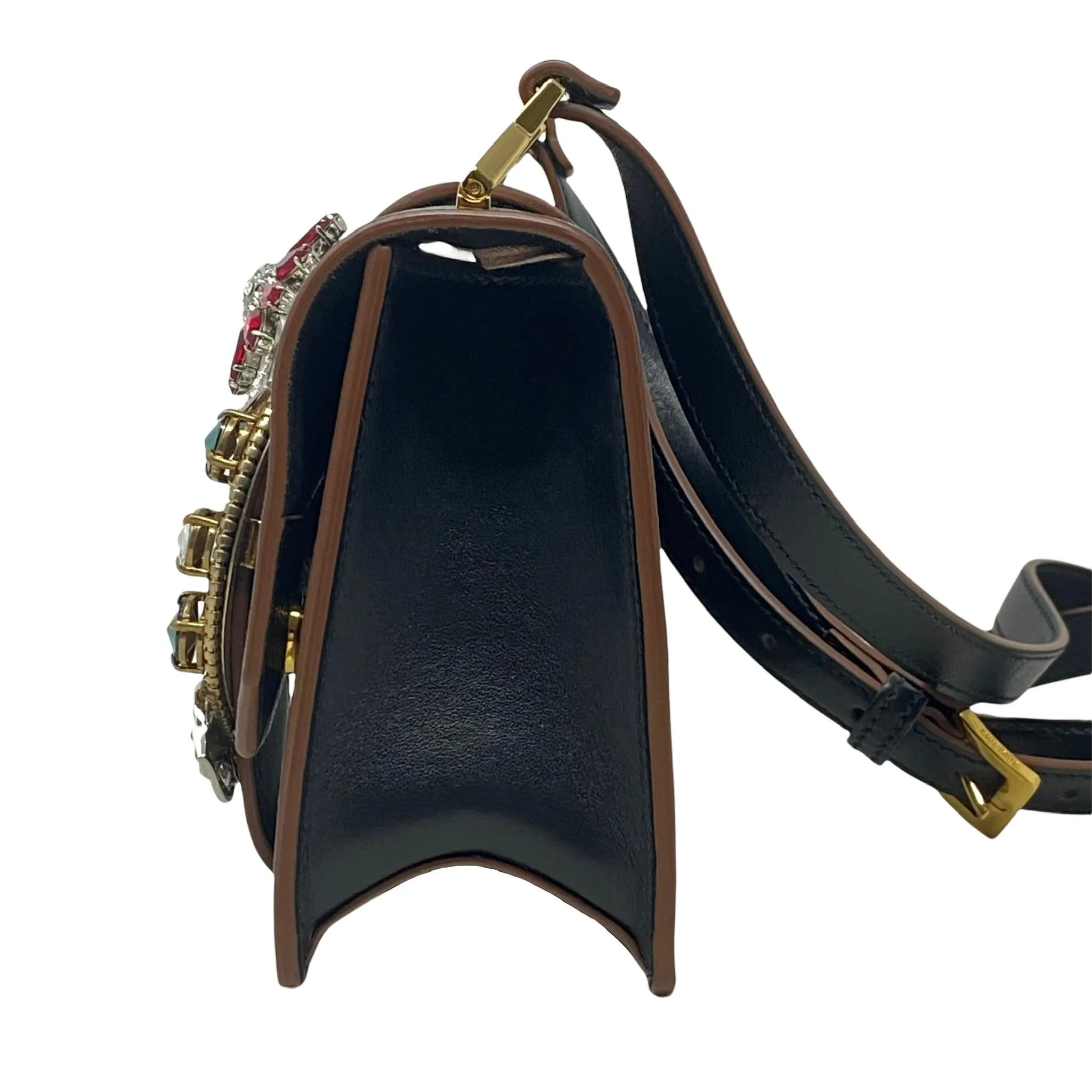 Miu Miu Black Madras Crystals Bag