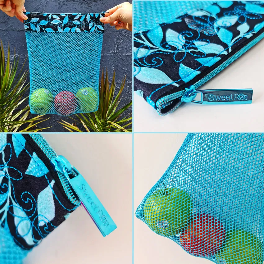 Multi-Use Mesh Zipper Bags 5x7 6x10 7x12
