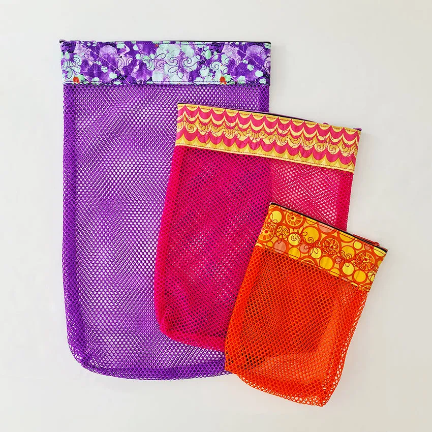 Multi-Use Mesh Zipper Bags 5x7 6x10 7x12