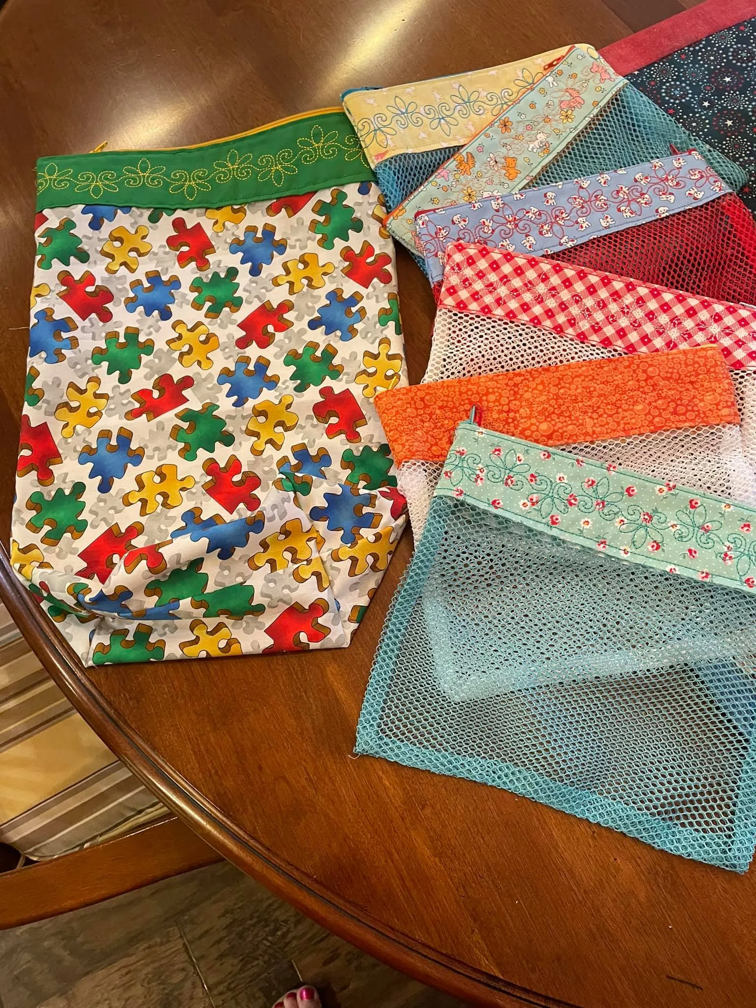 Multi-Use Mesh Zipper Bags 5x7 6x10 7x12