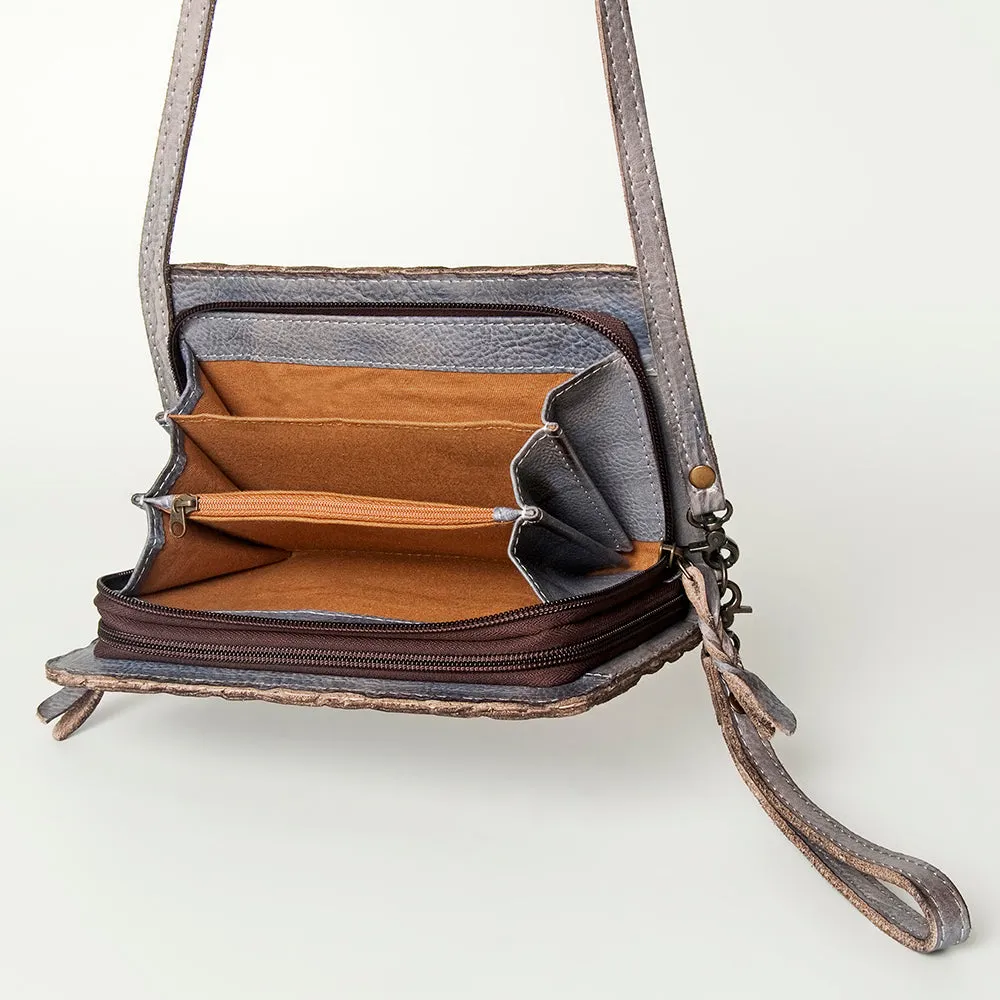 Never Mind Nmbg105C Wallet Vintage Handmade Genuine Cowhide Leather Women Bag Western Handbag Purse