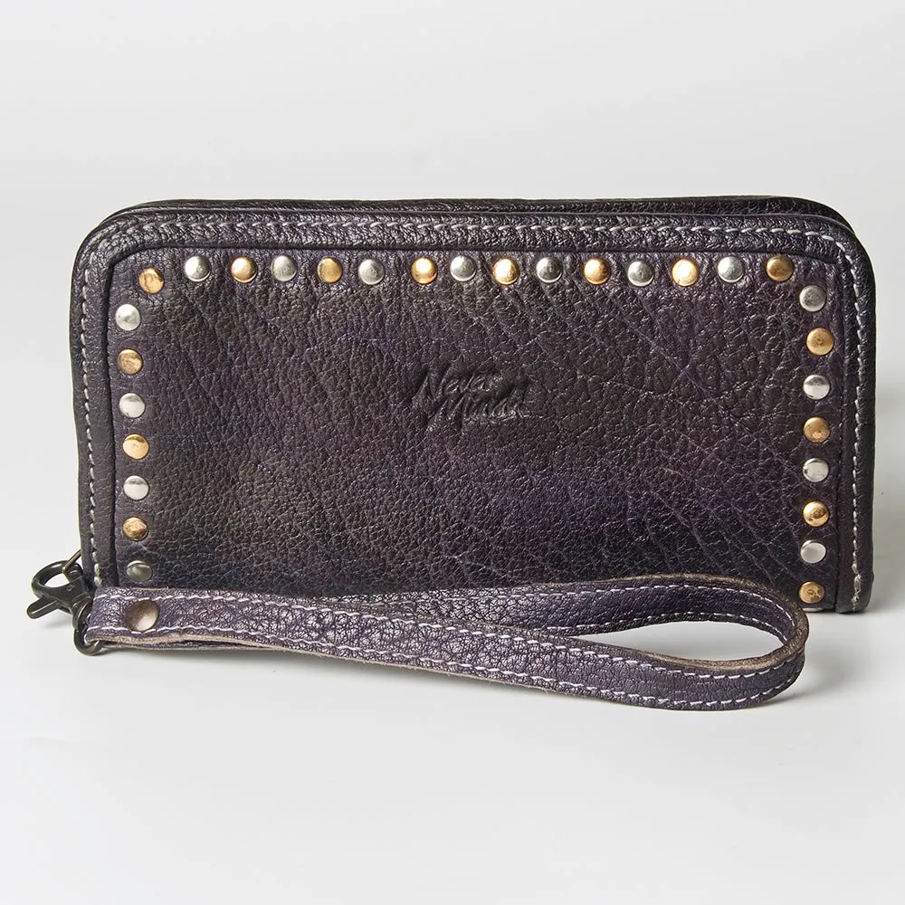 Never Mind Nmbgz110D Wallet Vintage Handmade Genuine Cowhide Leather Women Bag Western Handbag Purse