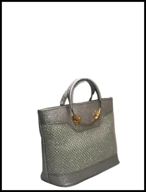 O-Ring Glossy Hand Bag