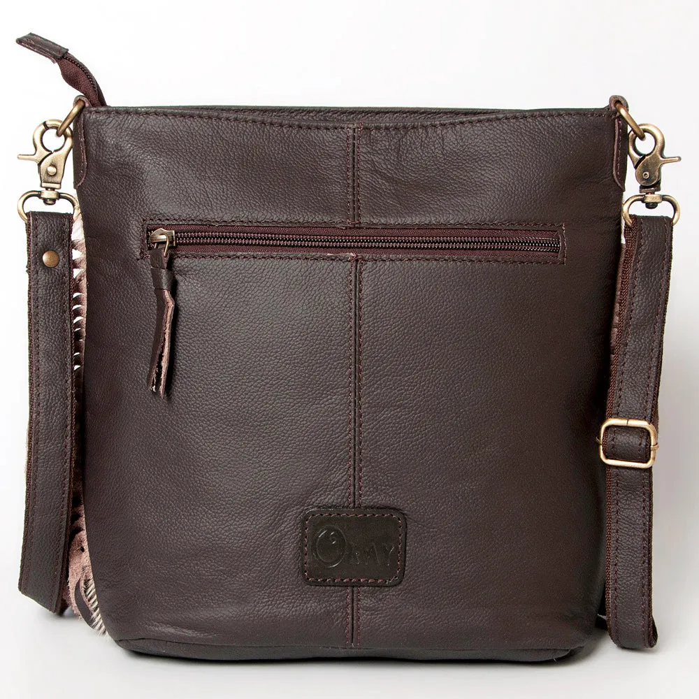 Ohlay Bags KBA117 Cross Body I Hand Tooled Hair-On Genuine Leather Women Bag Western Handbag Purse