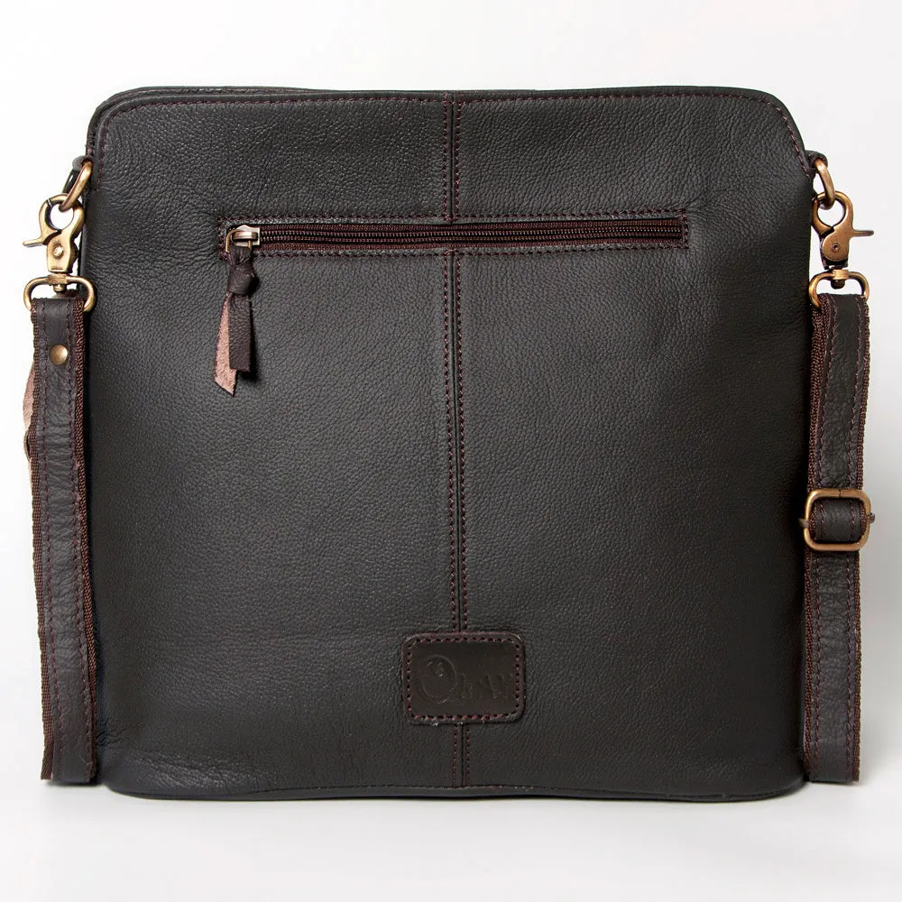 Ohlay Bags KBA121 Cross Body I Hand Tooled Hair-On Genuine Leather Women Bag Western Handbag Purse