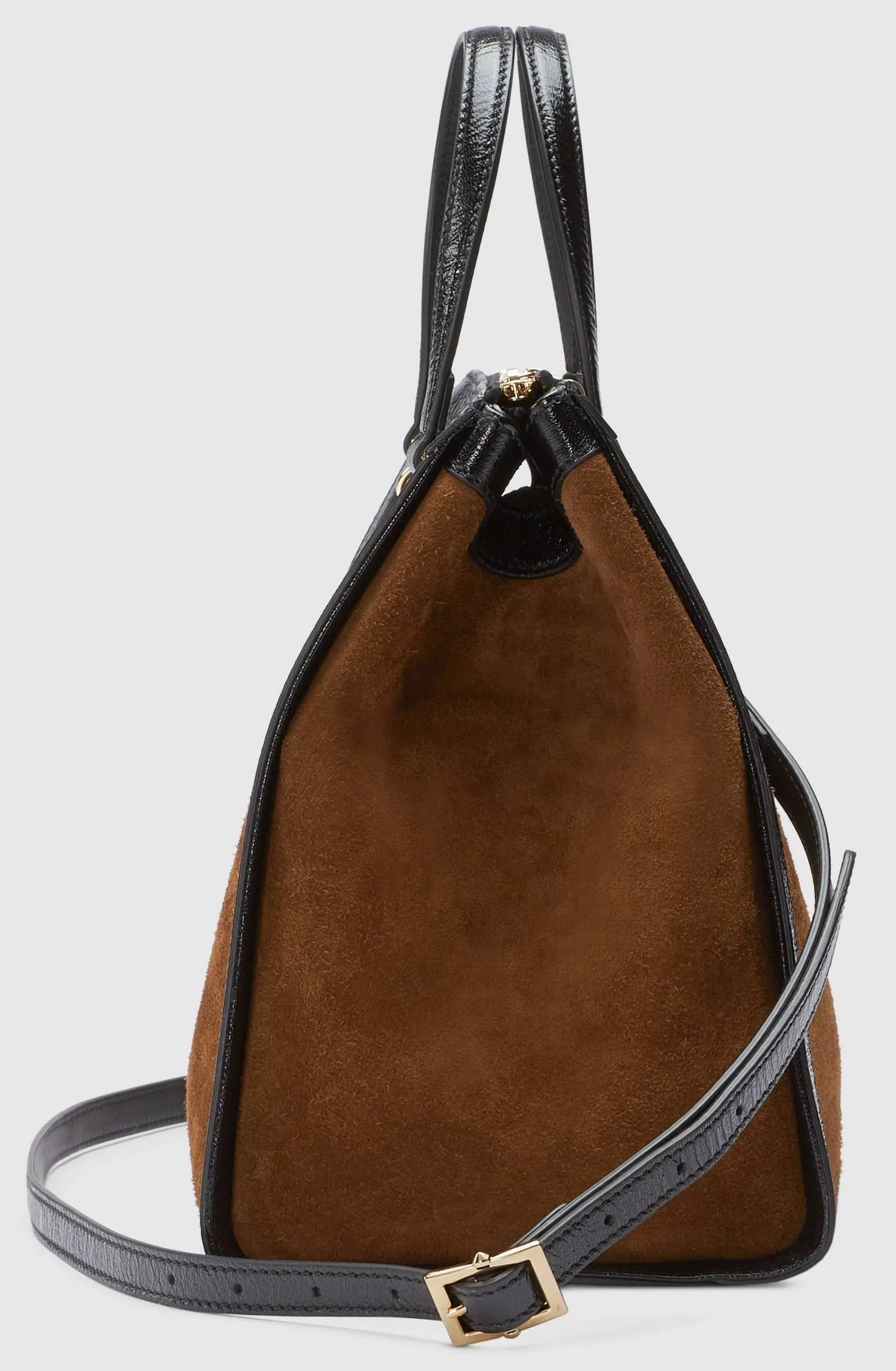 Ophidia Medium Top Handle Bag - Chestnut Suede