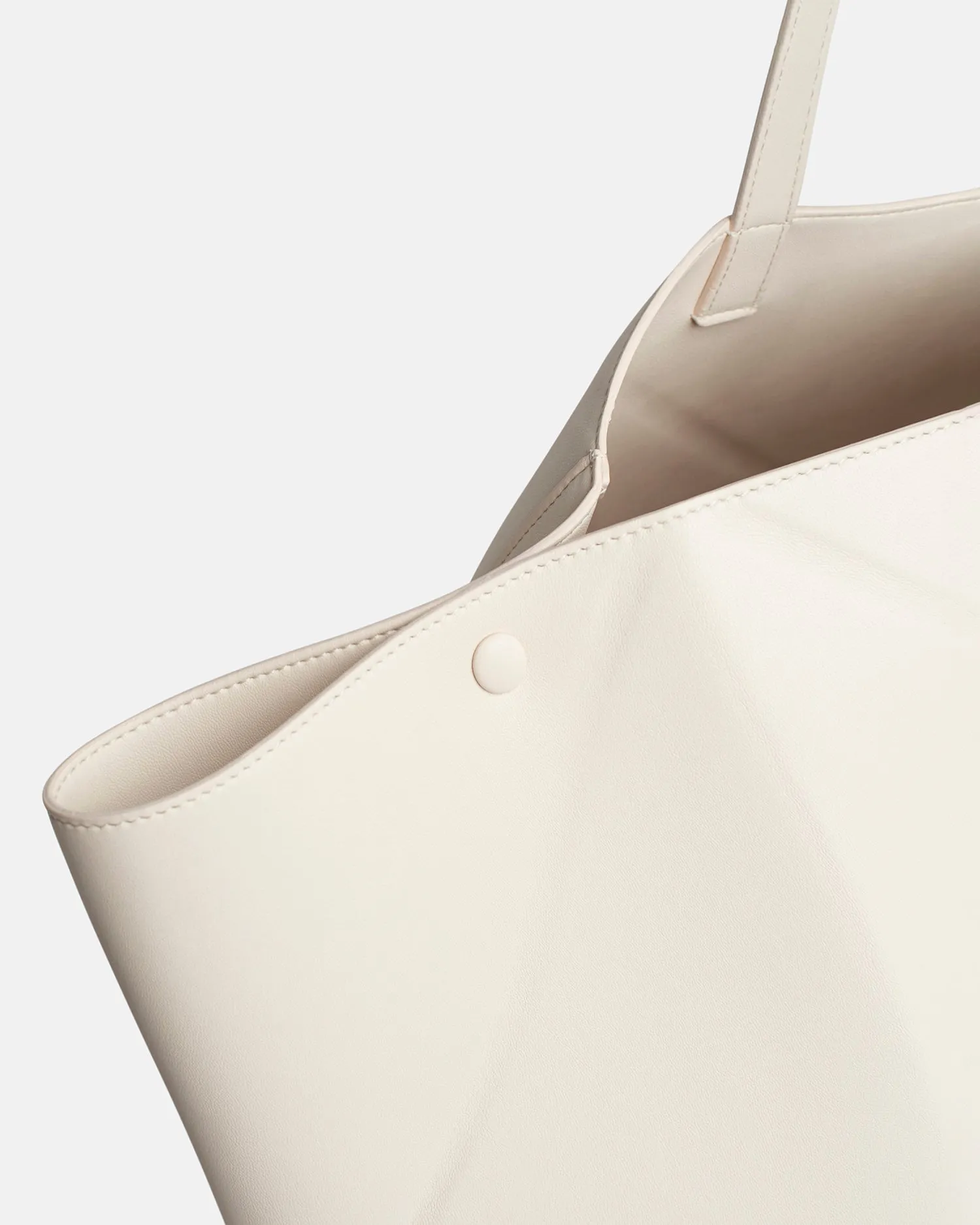 Origami Tote Large - Alt-Nappa Tote - Off White