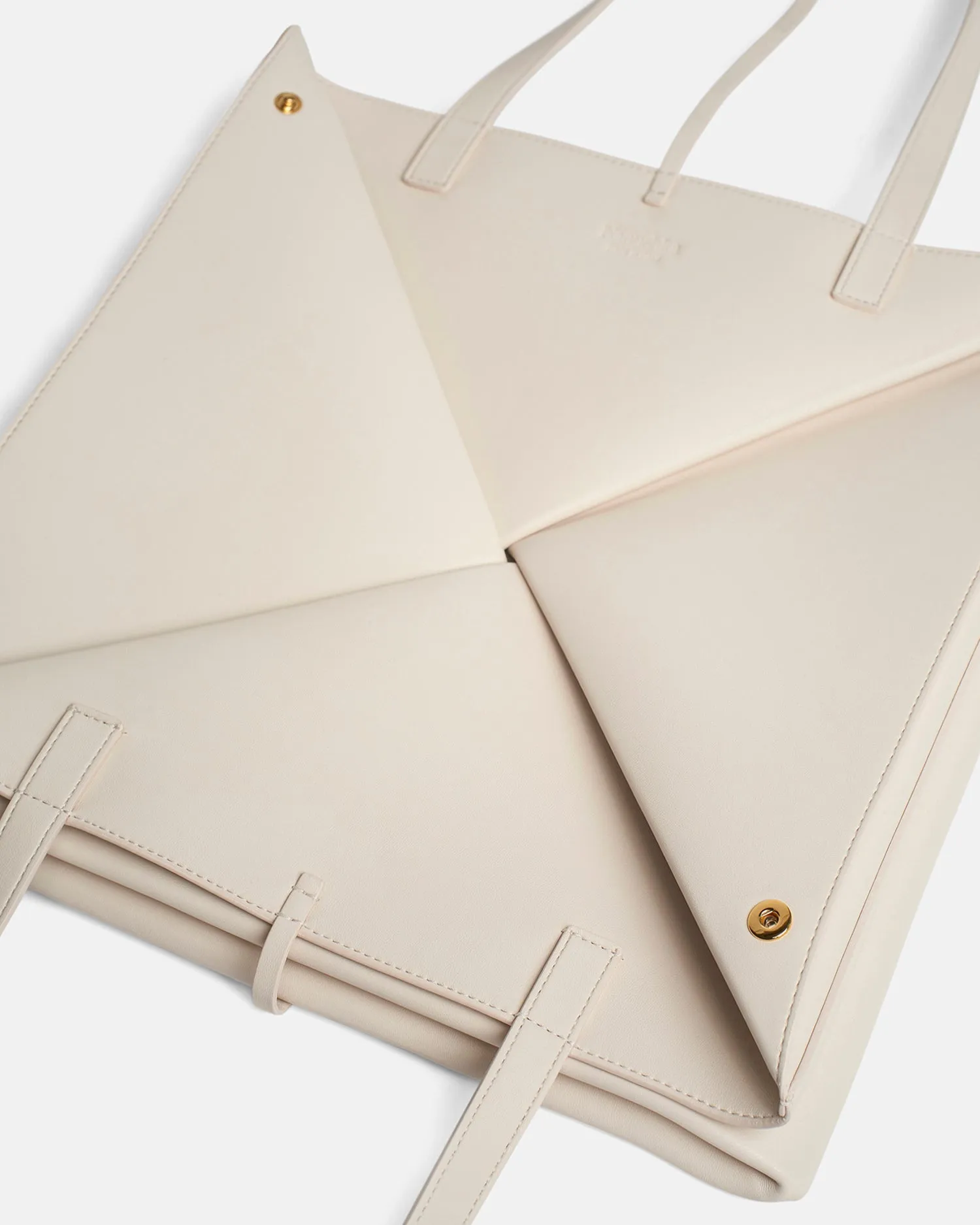 Origami Tote Large - Alt-Nappa Tote - Off White