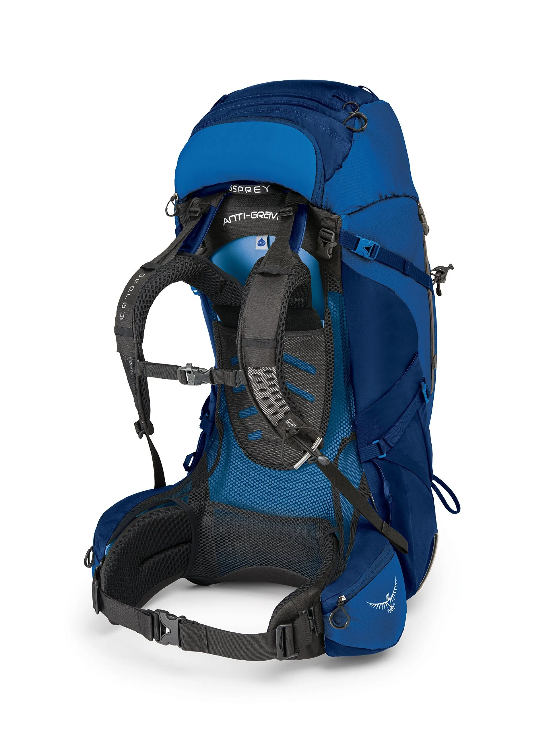Osprey Packs Aether Ag 70 Backpacking Pack, Neptune Blue, Small