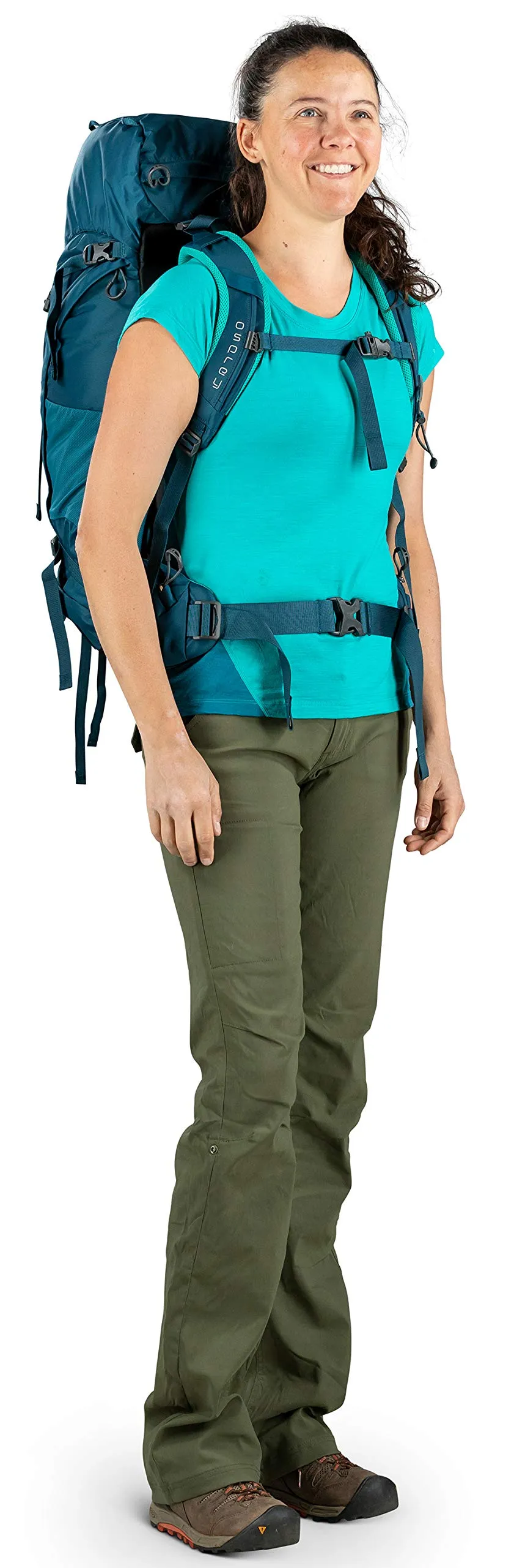 Osprey Packs Kyte 46 Women's Backpack, Ice Lake Green, WX/Small