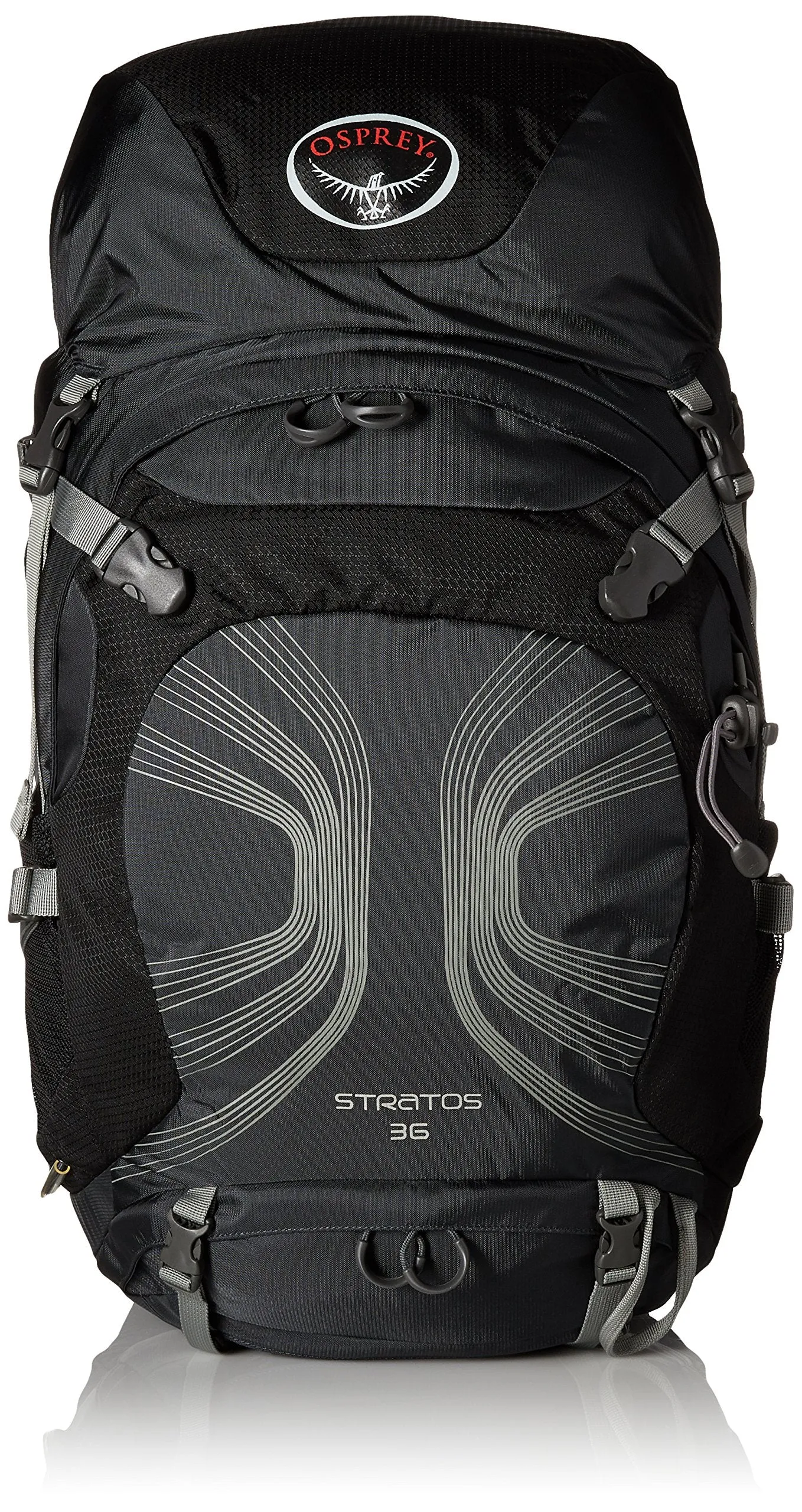 Osprey Packs Stratos 36 Backpack (2016 Model), Anthracite Black, Small/Medium