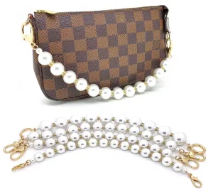 Pearls and Rhinestones Handle Bag Charm 33cm
