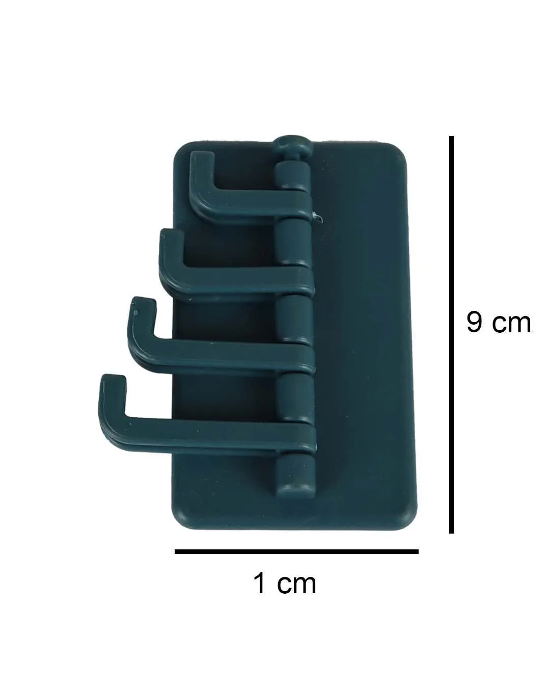 Plastic, Multi Hook With 4 Knob, Solid, Glossy : Finish, Multicolor