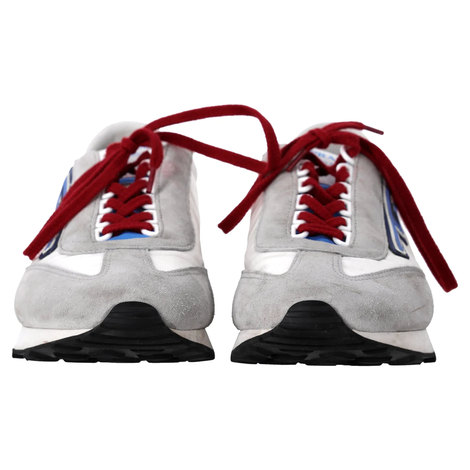 Prada Milano Sneakers in Multicolor Suede and Nylon