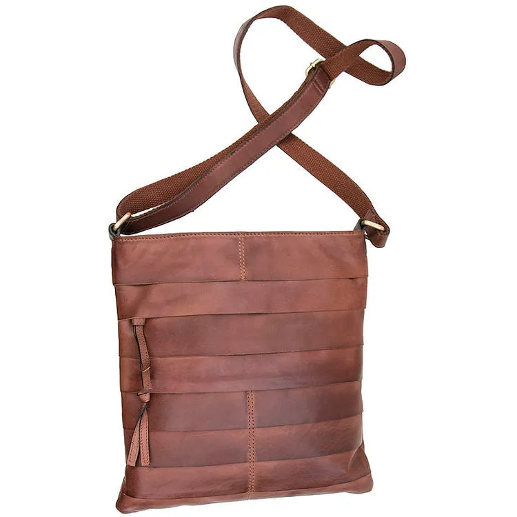 Prime Hide Ridgeback Luxury Brown Leather Crossbody Bag