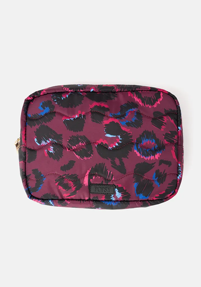 Purple Animal Print Popsy Multi Use Bag