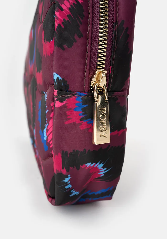 Purple Animal Print Popsy Multi Use Bag
