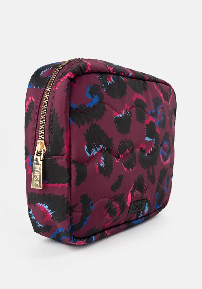 Purple Animal Print Popsy Multi Use Bag