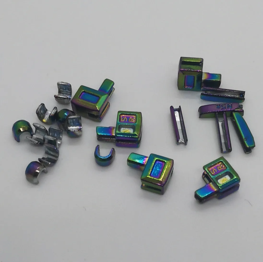 Rainbow Zipper Pin Box and Stoppers