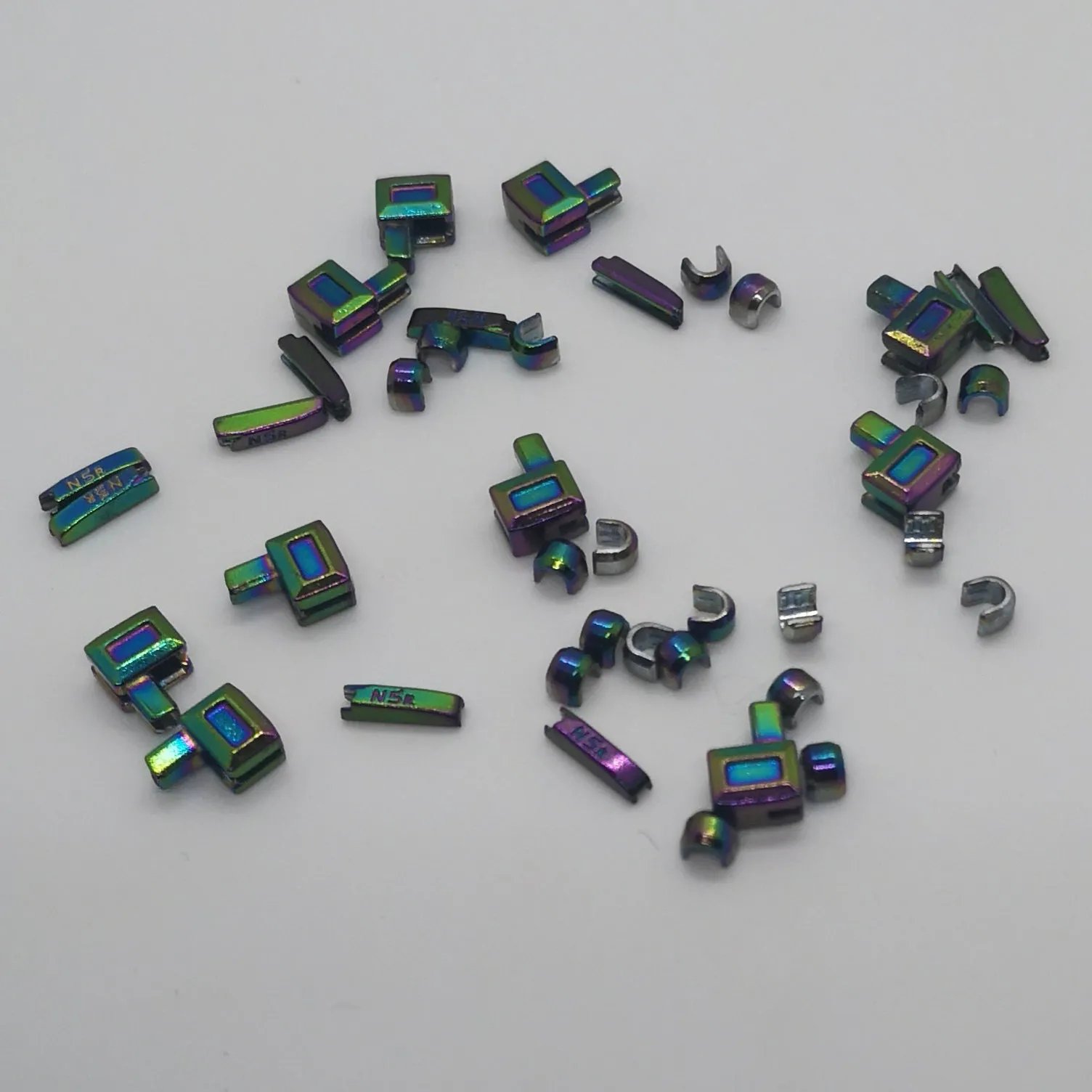 Rainbow Zipper Pin Box and Stoppers
