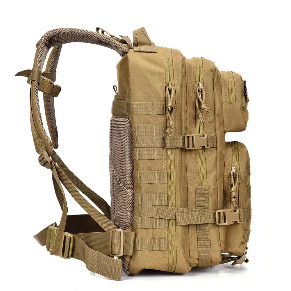 REEBOW GEAR Military Tactical Backpack Large Army 3 Day Assault Pack Black
