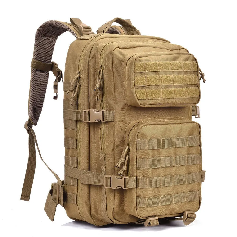 REEBOW GEAR Military Tactical Backpack Large Army 3 Day Assault Pack Black