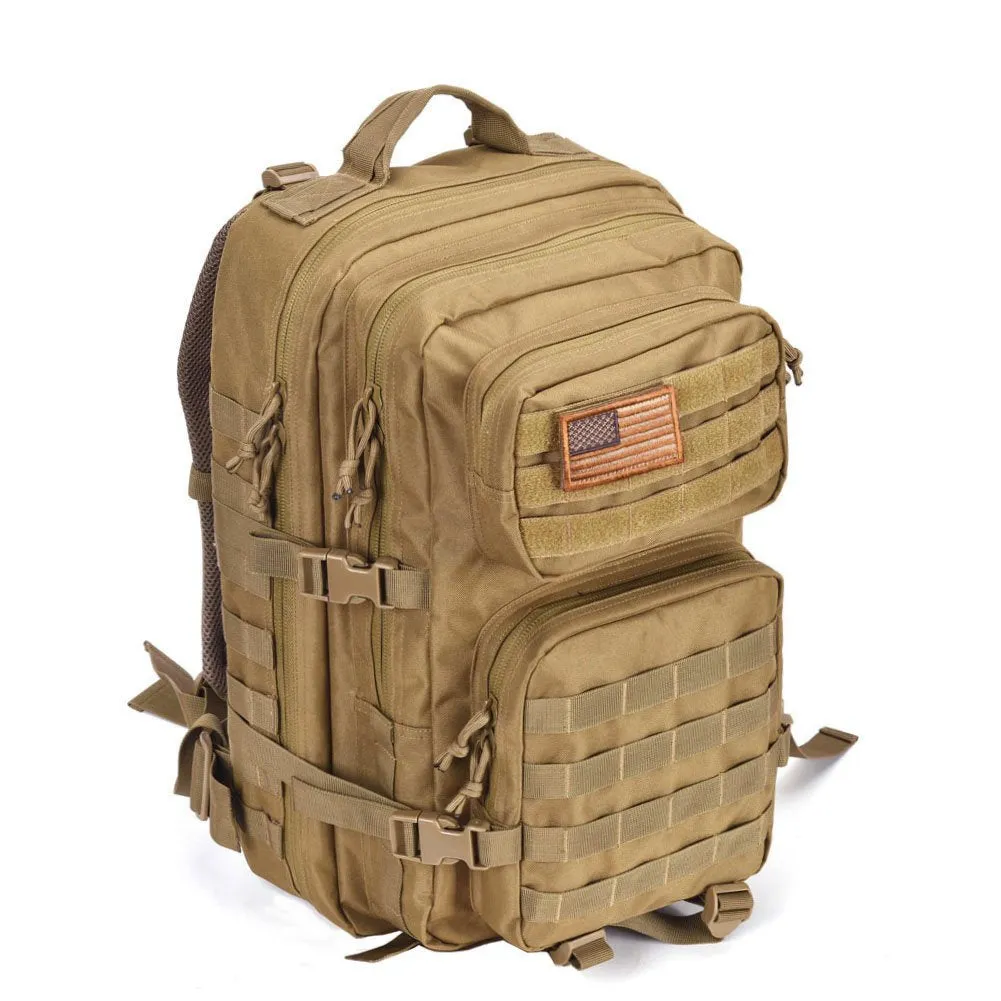 REEBOW GEAR Military Tactical Backpack Large Army 3 Day Assault Pack Black