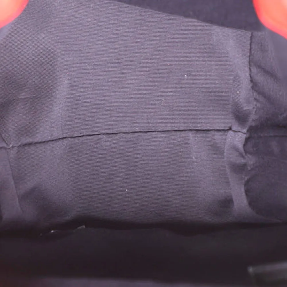 Saint Laurent Red Lambskin Leather Heart and Star Teddy Bucket Bag