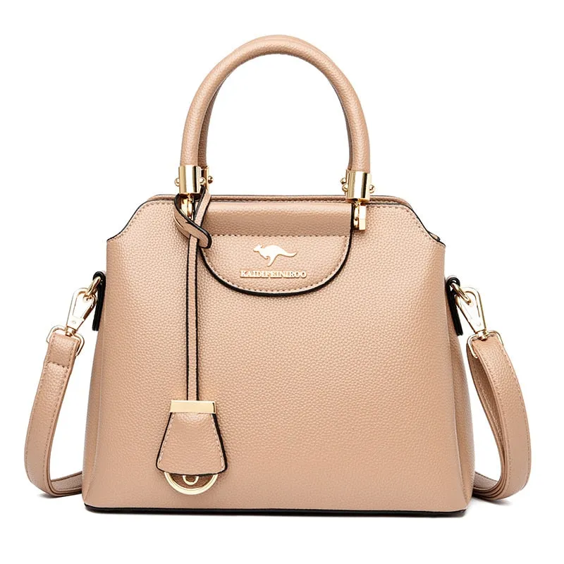 Soft Leather Luxury Casual Tote Handbags