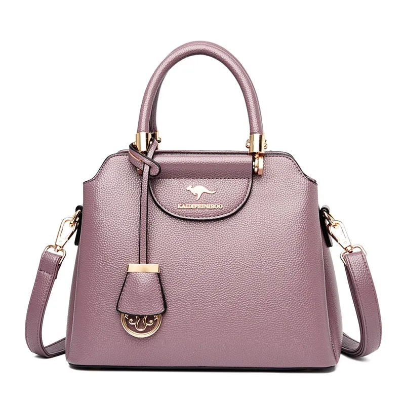 Soft Leather Luxury Casual Tote Handbags