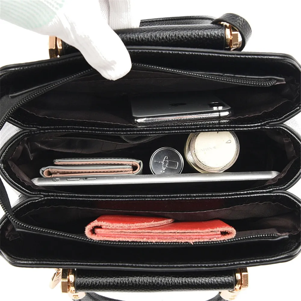 Soft Leather Luxury Casual Tote Handbags