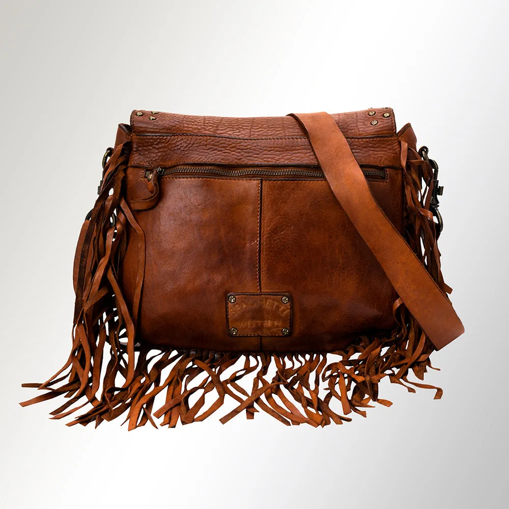 Spaghetti Western Swc164Bcg Cross Body I Vintage Handmade Drum Dyed Genuine European Cowhide Leather Women Bag Western Handbag Purse