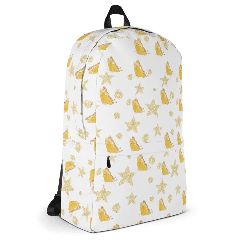 Sparkly Yellow Butterflies Backpack