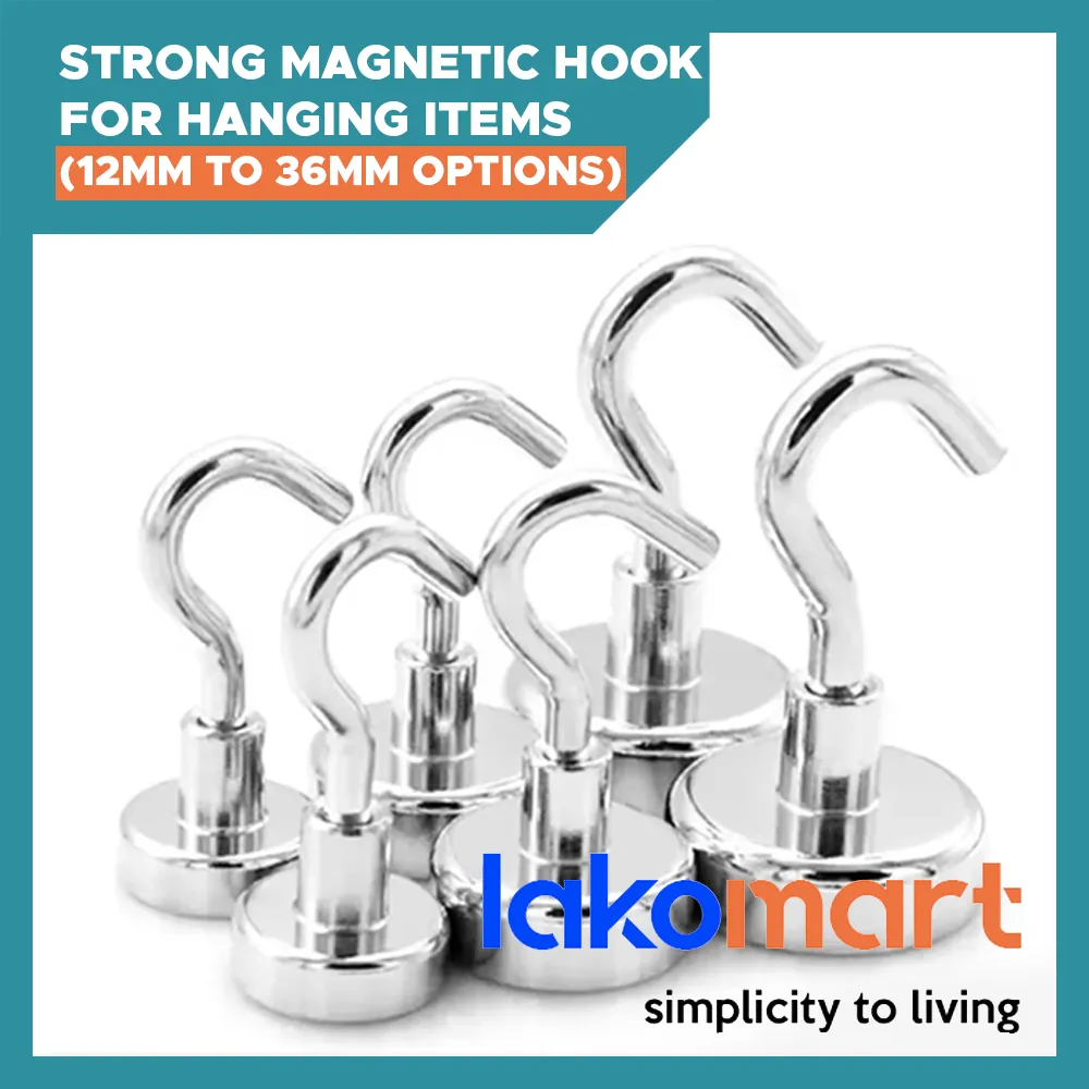 Strong Magnetic Hook for Hanging items in Kitchen, Home, Office, Work, Fridge