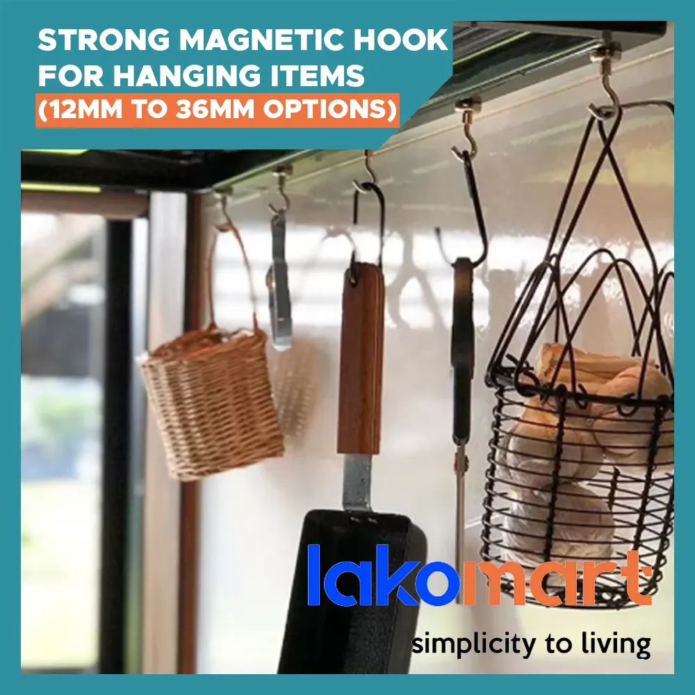 Strong Magnetic Hook for Hanging items in Kitchen, Home, Office, Work, Fridge