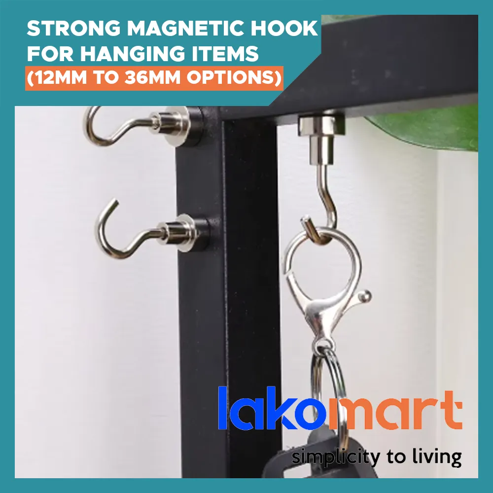 Strong Magnetic Hook for Hanging items in Kitchen, Home, Office, Work, Fridge