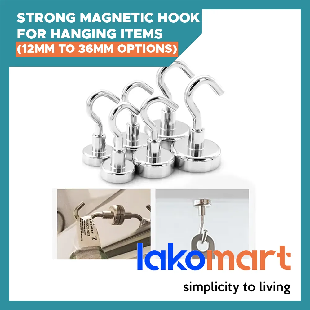 Strong Magnetic Hook for Hanging items in Kitchen, Home, Office, Work, Fridge